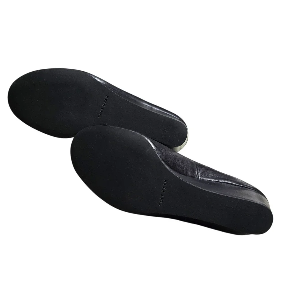 Cole Haan Grand.ØS Womens Elsie Bow Wedge Heels Black 5B